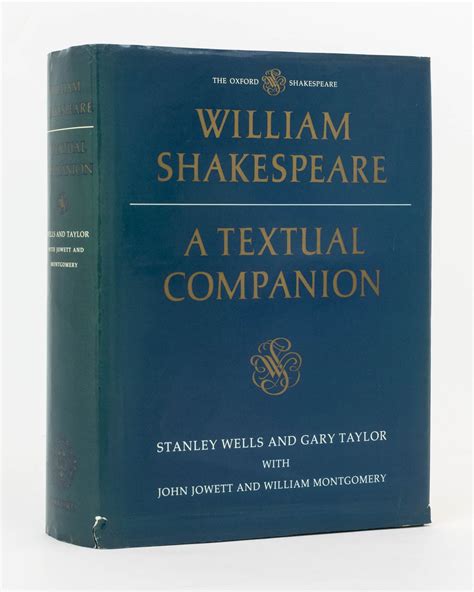 Read Online William Shakespeare A Textual Companion By Stanley Wells