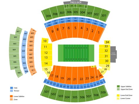 Section 308 at Williams-Brice Stadium. Rows in Section 308 are labeled 1-39. An entrance to this section is located at Row 2. When looking towards the field, lower number seats are on the right. Section 308, Row 39, Seat 1. Although very high in the upper deck and our particular seats (19, 20, 21) were in the middle of the row, these seats ... . 