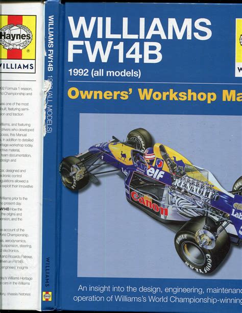 Williams fw14b manual 1992 all models. - Lg wm2016cw washing machine service manual download.