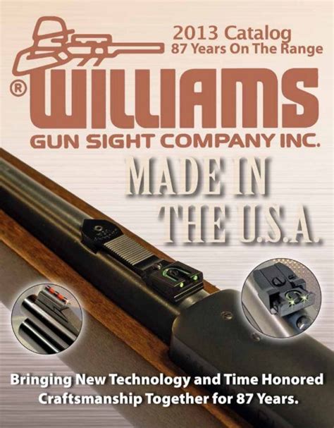 Williams gun sight catalog pdf