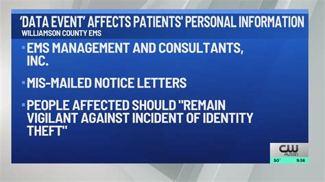 Williamson Co. EMS said 'data event' affected personal information of patients