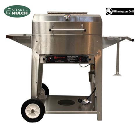 The Wilmington Grill model that started it all. The Classic is a perfect example of Wilmington Grill performance, quality and durability. Made from highly durable, thick gauge 304 Stainless Steel, the Classic comes standard with 10″ heavy-duty rubber wheels, two large side shelves and features our seven-sided cooking chamber design with cast 304 stainless steel. 