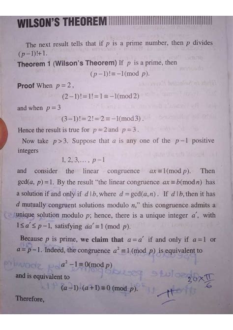 Wilson’s theorem mathematics Britannica