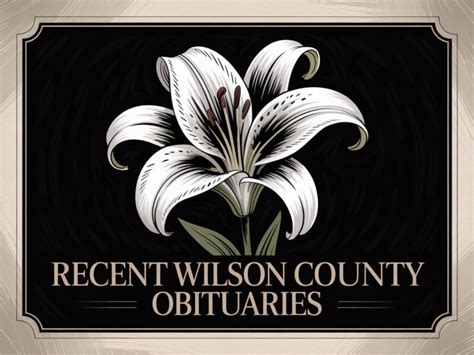 Wilson county obituaries for this week.  Read recent and archived notices onl...