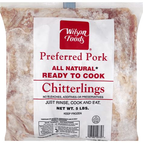 Wilson pork chitterlings. Please click on each retailer to see that retailer's price for this product. Get Aunt Bessie's Hand Cleaned Pork Chitterlings delivered to you in as fast as 1 hour via Instacart or choose curbside or in-store pickup. Contactless delivery and your first delivery or pickup order is free! Start shopping online now with Instacart to get your ... 