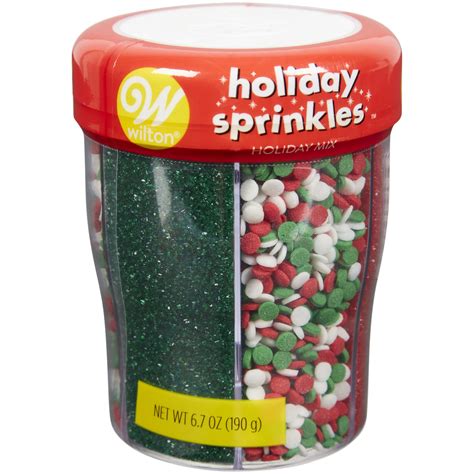 Wilton Holiday 6 Cell Sprinkles Mix Baking & Decorating Tools