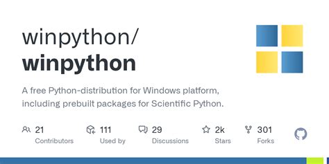 Win python.  A free Python-distribution for Windows platform, including prebuilt packa...