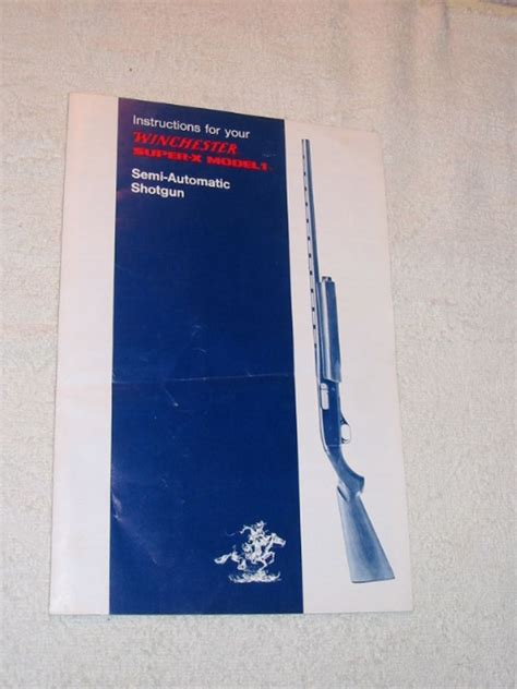 Winchester super x model 1 owners manual. - Physics in biology and medicine solution manual.