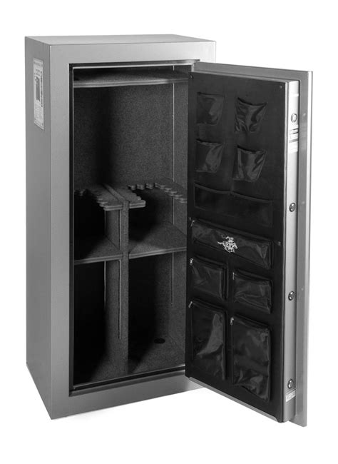 This Winchester TS 26 (26 gun safe) and a similar TS-19 (24 gun safe) were specifically made for Tractor Supply by Winchester and imported from China. Although Winchester does produce/contract many safes in the US, essentially most all the big box store offerings are usually made in China. What you see here is an example of a 12 and 14 gauge .... 