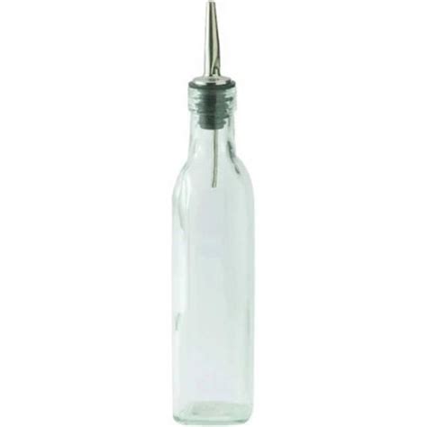 Winco GOB-8 Oil Bottle 8 Oz. Square - Restaurant Supply