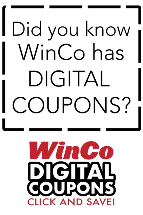 WinCo Digital Coupons; How to Use Digital Co