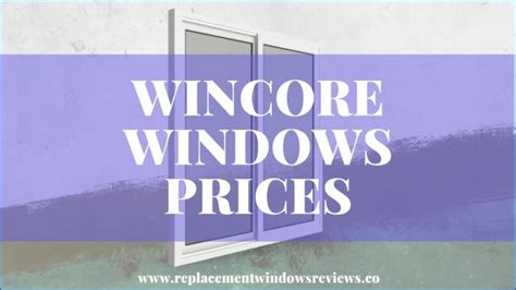 Wincore Windows Price List