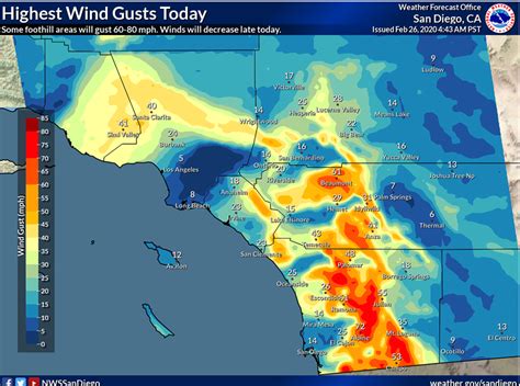 Wind advisory issued for parts of San Diego County as Santa Ana winds return
