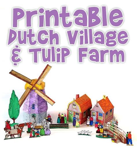 Windmill, Houses, and Tulip Farm - Woo! Jr. Kids Activities