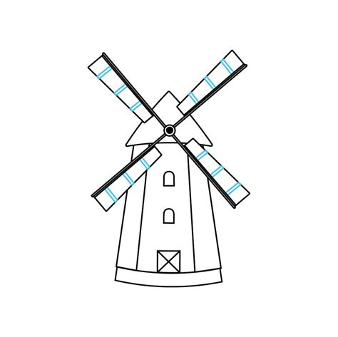 Windmill Drawing Easy