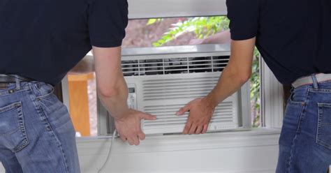 Window air conditioner installation. Installing GE's Window Room Air Conditioner 