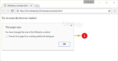 Window onresize not working.  Description The onresize event occurs when the...