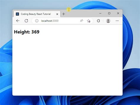 Window resize event react.  The get the width of the browser window on resize in ...