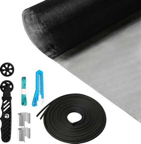 Window screen roll.  Window Screens Replacement Repair Kit, 48in x 118in Extended Size ...