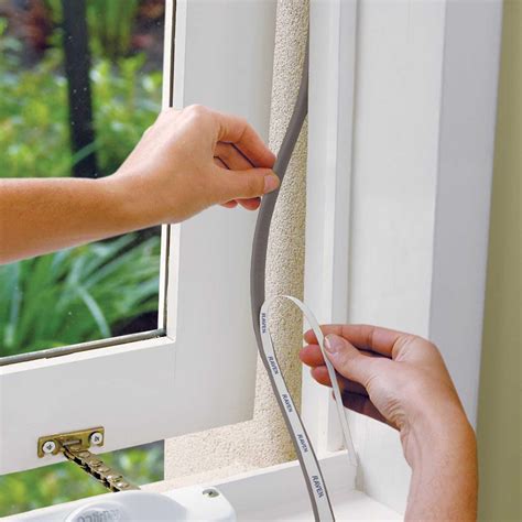 Window seal. The M-D PVC Sponge Tape Window Seal for Ex-Large Gaps is designed to protect against drafts, moisture, dust and insects. Save on energy by sealing windows keeping the heat or air conditioning from escaping. Made of PVC closed-cell sponge, this seal exhibits great sealing properties for a window. 