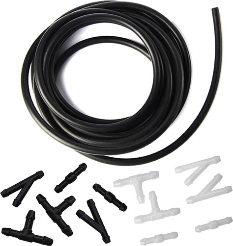 Car Windshield Washer Hose Kit, Washer Fluid Hose with Hose Connectors, Rubber Wiper Fluid Tubing Kit, Auto Replacement Accessories for Most Car Windshield Washer Tubing (4M Hose+12 Connectors) 20. 50+ bought in past month. $399. FREE delivery Fri, May 17 on $35 of items shipped by Amazon.. 