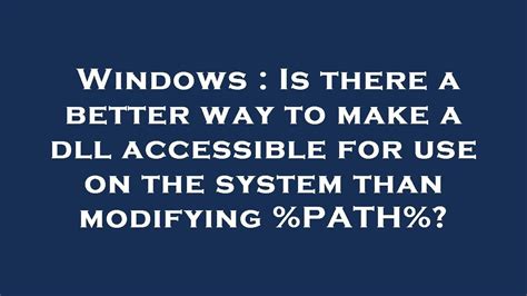 Windows : How to make Boost DLLs accessible to an executable