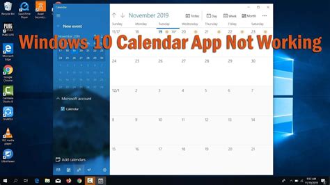 Windows 10 Calendar App Not Working FIX YouTube