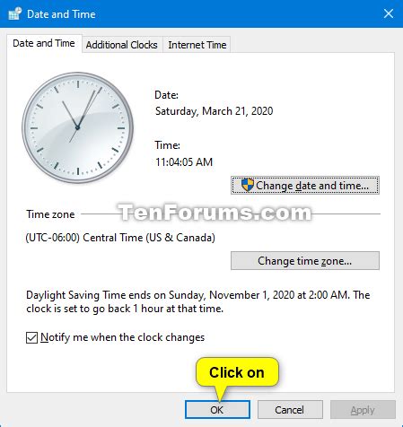 Windows 10 Daylight Savings Time Not Working