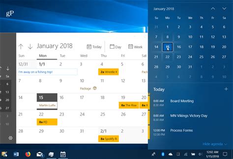 Windows 10 Taskbar Calendar Not Working imapulse