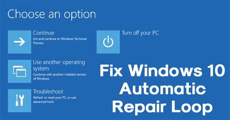 Windows 10 automatic repair loop 2019.  However, when this feature fails, it can...