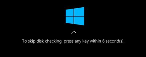 Windows 10 disk checking at startup - Microsoft Community