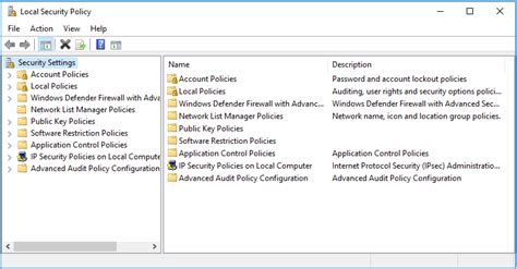 Windows 10 export local security policy.  Please assign the name and sa...