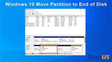 Windows 10 move recovery partition to end of disk.  Read throughout to know ...