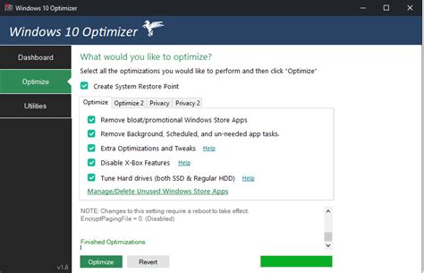 Windows 10 optimizer.  Open Windows Update If you want to be among the first to...