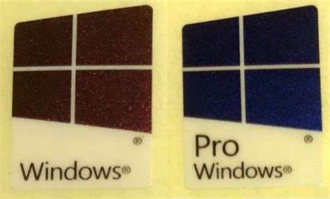 Windows 10 pro etiket