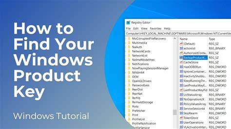 Windows 10 product key location in registry.  7.  Step-by-step guide for digital Window...