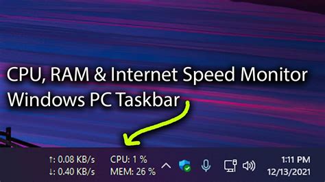 Windows 10 taskbar cpu monitor.  etc, in the Taskbar & help you monitor your system performa...