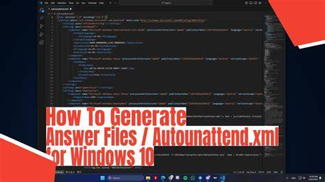 Windows 10 unattend xml generator.  Just head over to Windows Answer File Gene...