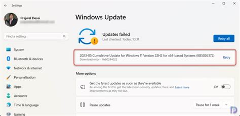 Windows 10 update error 0x80244022.  You can try to temporarily disable Windows...