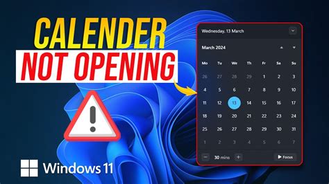 Windows 11 Calendar not Opening Fix it in 3 Steps