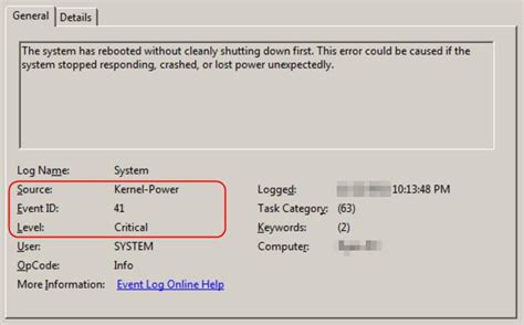 Windows 11 event viewer critical kernel power.  The Kernel-Power Event ID 41 Task 63 in Windo...