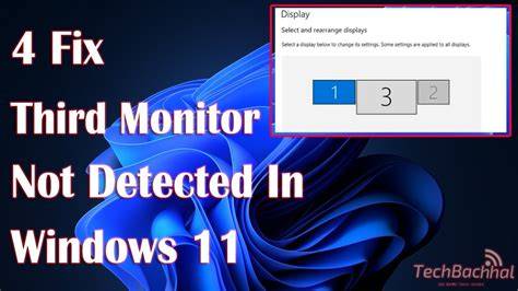 Windows 11 hdmi monitor not detected.  If you are Force Detect Displays.  If you've a...