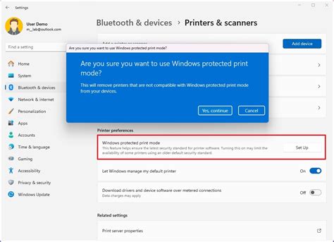 Windows 11 not redirecting printers.  The I have a user whose office comput...
