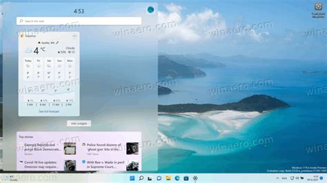 Windows 11 remove display from desktop.  Weather, stocks, sports, third-pa...