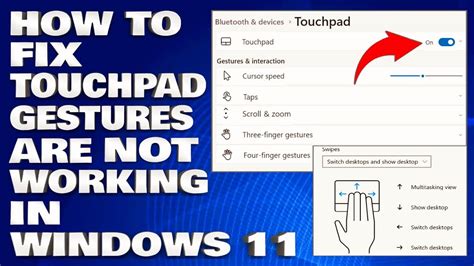 Windows 11 touchpad gestures not working.  This guide covers step-by-step solutions for...