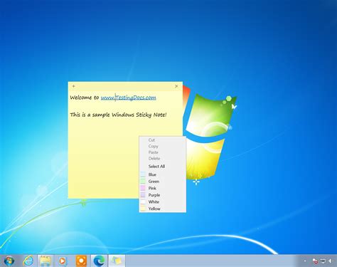 Windows 7 Sticky Notes Post It Notes for Your Computer