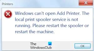 Windows Cant Open Add Printer Peatix
