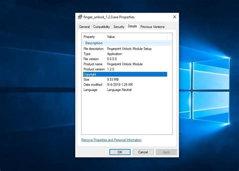 Windows Fingerprint Unlock Module 1.2 - Download for PC Free