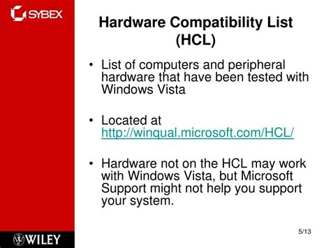 Windows Hardware Compatibility List Definition Windows HCL 