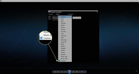 Windows Media Player 12 Equalizer Presets and Custom Settings